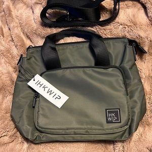 NWT IHKWIP Mini Tote w/ Crossbody Strap in Military Olive